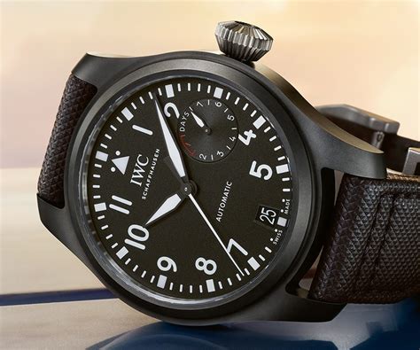 iwc top gun schwarz|iwc pilot top gun price.